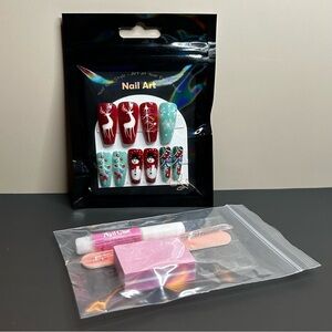 29 Piece Nail Art Set Christmas Winter Snowman Theme